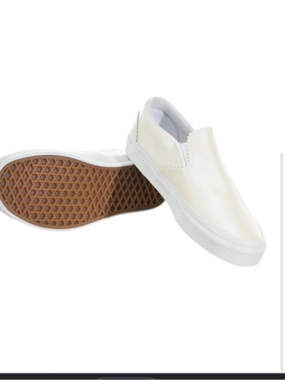 Vans slip on pearl suede size 8